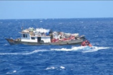 boat in the ocean